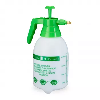 Relaxdays tryckspruta, 2 L, vit/grön (10030042)