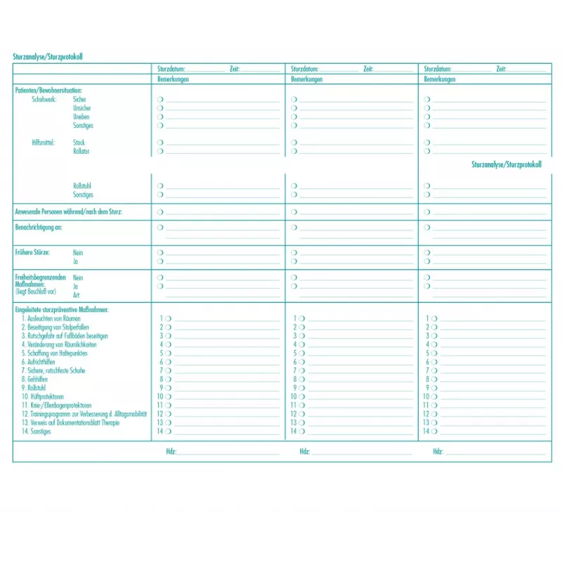 BOI fallanalys-/protokollformulär, 50 blad (9206-00389)