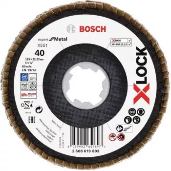 Bosch Expert for Inox X-LOCK kapskiva, 125 x 1,0 mm, rostfritt stål, 1 st 2608619803