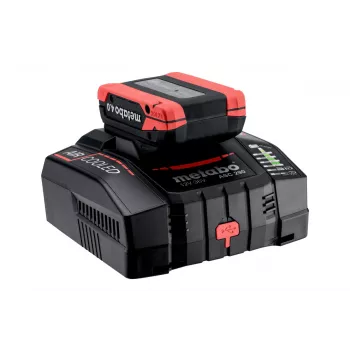 Metabo ASC 290 luftkyld snabbladdare 12-36 V, 8,0 A, Li-Ion/LiHD, väggmonterbar, LED-indikator 627370000