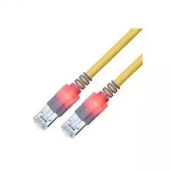ZVK GMBH Easylan DualBoot LED patchkabel RJ45 S/FTP Cat.6 (Class E), med saCon-kontakt, LSOH, gul, 25 m CS1OYCDCD0250