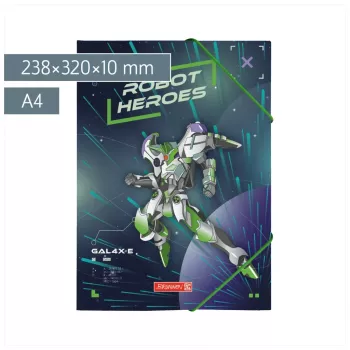 BRUNNEN samlingsmapp ROBOT HEROES DIN A4 mörkblå mint 1041604421