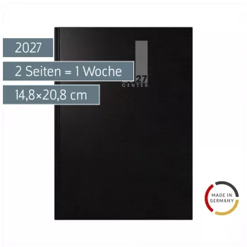 BRUNNEN TIME CENTER 2027 bokkalender A5 svart veckoplanerare 1072520907