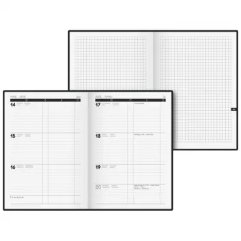 BRUNNEN TIME CENTER 2027 bokkalender A5 svart veckoplanerare 1072520907