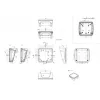 Bopla BoPad BOP 1212 P-9016-SET displayhölje 122 x 118 x 57,60 mm ABS vit (RAL 9016) 35112076.HMT1