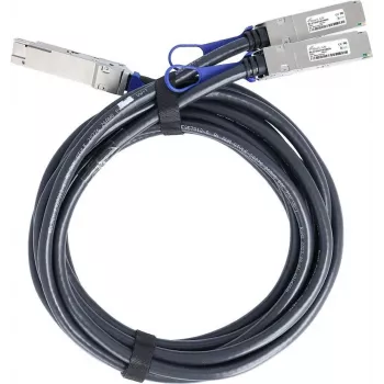 BlueLAN kompatibel Mellanox MCP7H50-V003R26 passiv 200G QSFP56 till 2x100G QSFP56 Direct Attach Breakout-kabel, 3m, AWG26 MCP7H50-V003R26-BL