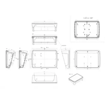 Bopla BoPad BOP 10.1 P-9016-SET Displayhölje 285 x 198 x 92,90 mm ABS vit RAL 9016 35110176.HMT1