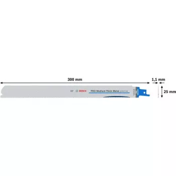 Bosch PRO Medium-Thick Metal precise S1237BEF tigersågblad, 300 mm, 5-pack 2608658996