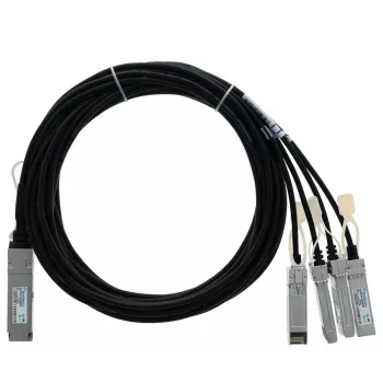 BlueLAN Kompatibel Allied Telesis AT-QSFP-4SFP10G-2CU passiv 40GBASE-CR4 QSFP till 4x10GBASE-CR SFP+ Direct Attach Breakout-kabel, 2m, AWG30 AT-QSFP-4SFP10G-2CU-BL
