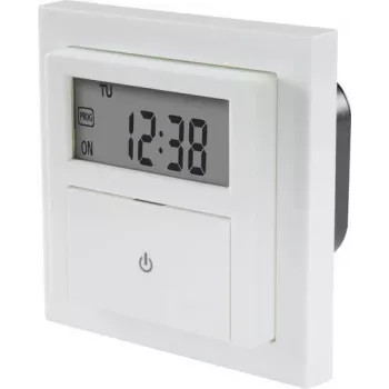Sygonix SY-4504968 digital infälld timer med veckoprogram, 1800 W, nedräkning, ytram ingår