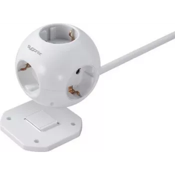 Sygonix SY-4535062 Schuko uttagsadapter vit 1-fack