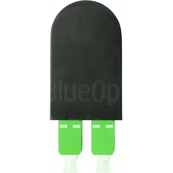 BLUELAN BlueOptics Fiberoptisk loopback-adapter OM5 50/125µm multimode SC/UPC duplex limegrön keramisk ferrule -40°C till +85°C (BOLBSCOM5)
