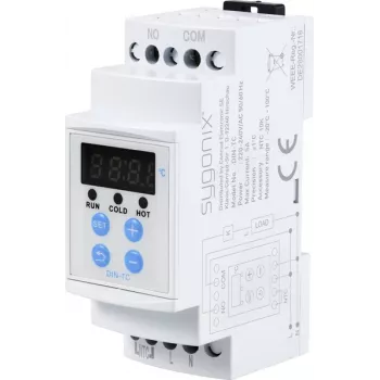 Sygonix SY-5984674 DIN-skenetermostat -20 till +100 °C för värme och kyla