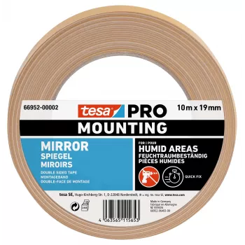 tesa Montage PRO spegelmonteringstejp vit 10 m x 19 mm 66952-00002-00