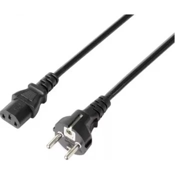 Sygonix SY-5243890 nätkabel för kallapparat, svart, 5 m