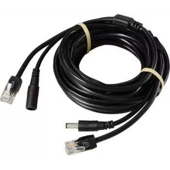 Sygonix kamerakabel SY-6441782 – 10 m CCTV-video- och strömkabel, BNC till BNC + DC