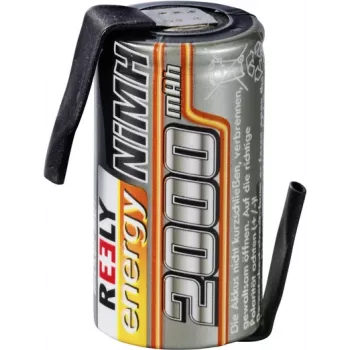 Reely NiMH enkelcell 1,2 V 2000 mAh med lödflik (RE-7851720)