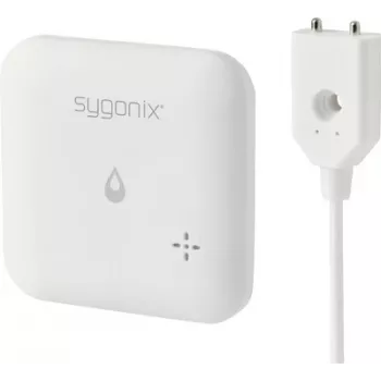 Sygonix SY-6735646 Wi-Fi-vattenlarm med appstyrning, intern och extern sensor, 85 dB larm, batteridrivet