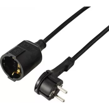 Sygonix SY-7165294 förlängningskabel 16 A svart 3,00 m H05VV-F 3G 1,5 mm²