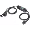Sygonix SY-6052178 PRCD bärbar jordfelsbrytare förlängningskabel 230 V/AC 3 m svart IP44