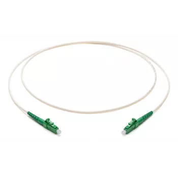 Corning F222201J1Z20007M LC/APC till LC/APC simplex fiberoptisk patchkabel, 2,0 mm, 7 m, vit