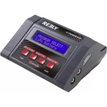 Reely V-Charger ECO 80 multifunktionell RC-batteriladdare 80W AC/DC LiPo LiIon LiHV NiMH NiCd Pb Pb-Ca RE-7570029