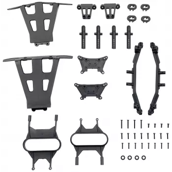 REELY RE-7763652 stötfångar- och dämparbrygga-set för 1:10 RC-bilar