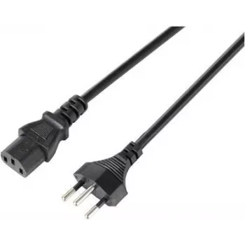 Sygonix SY-5243896 anslutningskabel för kallapparat CEE 7/7 till IEC C13 vinklad 5 m svart