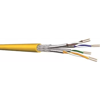 Draka YelloNet 1000 Cat.7 datakabel, simplex, 1000 MHz, 4x2xAWG23/1, Cca, 500 m rulle 60112099