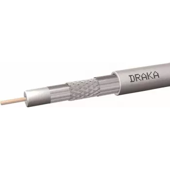 Draka Coax10AD10SAL 75 ohm koaxialkabel 100 m ring vit PE 60014932