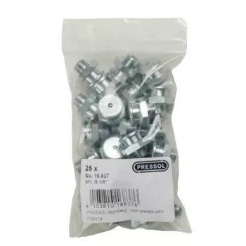 Pressol flat smörjnippel M1-KØ 16, G 1/8-VZ, 25 st. (16 837)