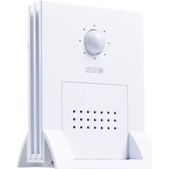 m-e modern-electronics DGF-300 vit rörelsedetektorgong med PIR-sensor 41058