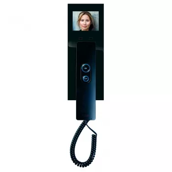 M-E MODERN-ELECTRONICS VDV 505 SS videoinnerstation med lur, svart