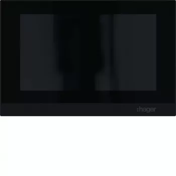 Hager RTQ601X videoinnerstation IP handsfreefunktion 2-tråd 7 inch pekskärm vit