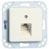 METZ Connect UPk infälld anslutningsenhet, universell anslutningsdosa, IAE-design, 2x RJ45, skruvklämmor RJ45 mini-klämma (130040111-I)