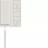 Hager RTQ640X ljudinnerstation med lur för 2-tråds-IP-bus, polarvit