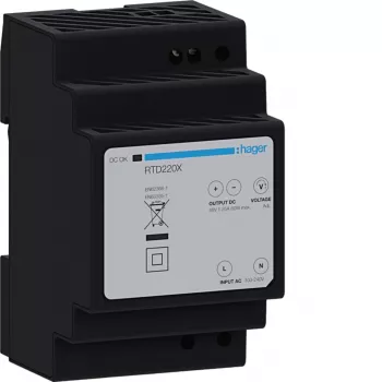 Hager RTD220X 48V DC 60W DIN-skenmonterad nätadapter