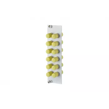 METZ BTR 15024A0112-E OpDAT REGpro 12xST SM/MM keramik grå frontplatta 3U/7HP