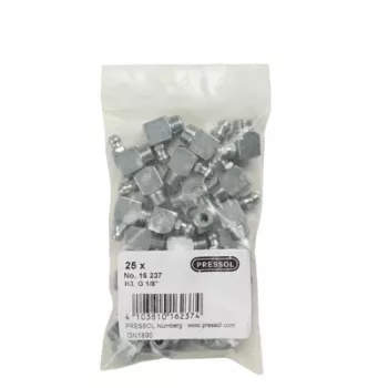 Pressol konisk smörjnippel H3-90°, G 1/8, förzinkat stål, 25-pack (16 237)