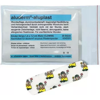 SÖHNGEN Aluderm Aluplast plåster-påfyllningsset för Clown-dispenser, 25 st, hudfärgad, hypoallergen, latexfri 1009921