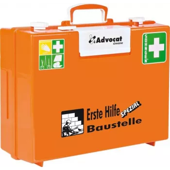 Söhngen Advocat första hjälpen-låda för byggarbetsplatser DIN 13157, orange ABS, 400 x 300 x 150 mm 0367001