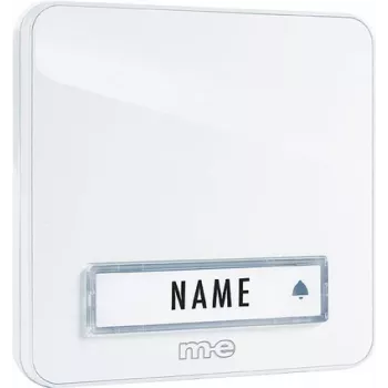 M-E MODERN-ELECTRONICS KTA-1 W klockknapp, utanpåliggande, vit