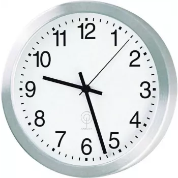 PEWETA ALU radiostyrd väggklocka D=30cm silver 51.017.315
