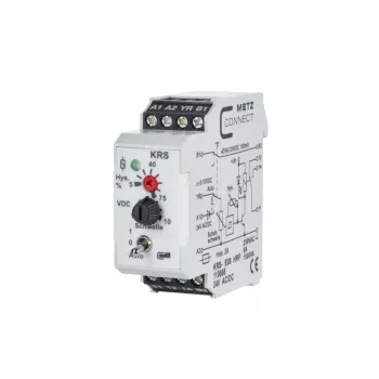 METZ CONNECT 110666 effektrelä vit DPDT 24V DC 8A PCB-montering