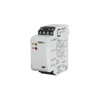METZ CONNECT KRS-E08 3 24 V AC/DC gränssnittsrelämodul, 1 växlande, 8 A, DIN-skena 110673
