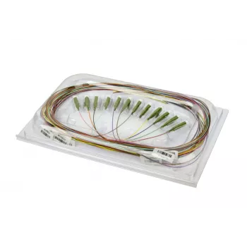 METZ BTR 150N1CO0020E OpDAT pigtail SC-PC OM4 12 färger 2,0m multimode fiber G50/125