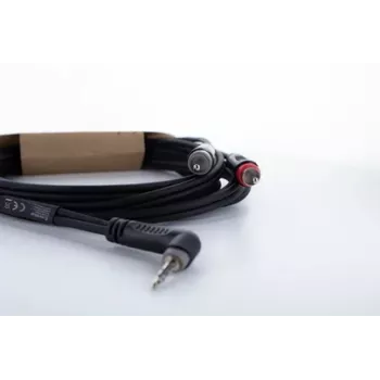 Cordial 14860 3,5 mm tele till 2x RCA ljud-Y-adapterkabel 3m svart