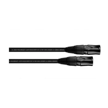 Cordial 15554 CAT 5e S/UTP patchkabel, RJ45, 0,3 m, svart, PUR-mantel