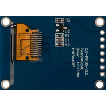 Joy-it 1,3 tums IPS TFT LCD displaymodul 240x240 med SBC-monteringsfäste (SBC-LCD01)