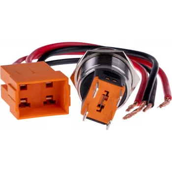 JOY-IT BUTTON22C-M-RD tryckknapp 250V AC 15A SPST NO IP67 IK10 röd